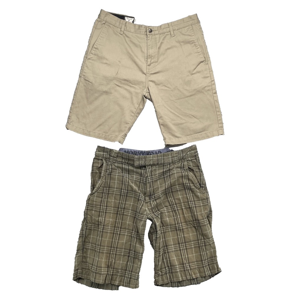 Chino Golf Shorts Lot of 2 Men's 34 Volcom Horny Toad Preppy Skate Surf Academia